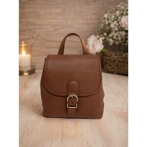 Vintage Gloved Tanned Leather Mini Backpack